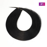 #1 Straight Seamless Invisible Genius Weft 100% Human Remy Hair Hair Extensions Dark Color (50grams/pcs)x2 Total 100g