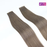 #170 Straight Seamless Invisible Genius Weft 100% Human Remy Hair Hair Extensions Light Color (50grams/pcs)x2 Total 100g