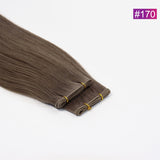 #170 Straight Seamless Invisible Genius Weft 100% Human Remy Hair Hair Extensions Light Color (50grams/pcs)x2 Total 100g