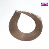 #170 Straight Seamless Invisible Genius Weft 100% Human Remy Hair Hair Extensions Light Color (50grams/pcs)x2 Total 100g