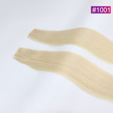 #1001 Straight Seamless Invisible Genius Weft 100% Human Remy Hair Hair Extensions Light Color (50grams/pcs)x2 Total 100g