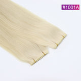 #1001A Straight Seamless Invisible Genius Weft 100% Human Remy Hair Hair Extensions Light Color (50grams/pcs)x2 Total 100g