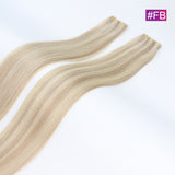 #FB Straight Seamless Invisible Genius Weft 100% Human Remy Hair Hair Extensions Mix Color (50grams/pcs)x2 Total 100g