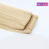 M#18/60 Straight Seamless Invisible Genius Weft 100% Human Remy Hair Hair Extensions Mix Color (50grams/pcs)x2 Total 100g