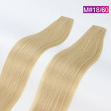 M#18/60 Straight Seamless Invisible Genius Weft 100% Human Remy Hair Hair Extensions Mix Color (50grams/pcs)x2 Total 100g