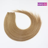 M#8/60 Straight Seamless Invisible Genius Weft 100% Human Remy Hair Hair Extensions Mix Color (50grams/pcs)x2 Total 100g