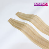 P#18/1001 Straight Seamless Invisible Genius Weft 100% Human Remy Hair Hair Extensions Mix Color (50grams/pcs)x2 Total 100g