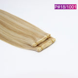 P#18/1001 Straight Seamless Invisible Genius Weft 100% Human Remy Hair Hair Extensions Mix Color (50grams/pcs)x2 Total 100g