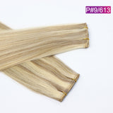 P#9/613 Straight Seamless Invisible Genius Weft 100% Human Remy Hair Hair Extensions Mix Color (50grams/pcs)x2 Total 100g