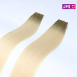 #RLC Straight Seamless Invisible Genius Weft 100% Human Remy Hair Hair Extensions Mix Color (50grams/pcs)x2 Total 100g