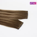 #TAC Straight Seamless Invisible Genius Weft 100% Human Remy Hair Hair Extensions Mix Color (50grams/pcs)x2 Total 100g