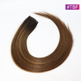 #TBF Straight Seamless Invisible Genius Weft 100% Human Remy Hair Hair Extensions Mix Color (50grams/pcs)x2 Total 100g