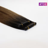 #TDE Straight Seamless Invisible Genius Weft 100% Human Remy Hair Hair Extensions Mix Color (50grams/pcs)x2 Total 100g