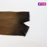 #TDE Straight Seamless Invisible Genius Weft 100% Human Remy Hair Hair Extensions Mix Color (50grams/pcs)x2 Total 100g