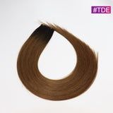 #TDE Straight Seamless Invisible Genius Weft 100% Human Remy Hair Hair Extensions Mix Color (50grams/pcs)x2 Total 100g