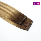 #TFF Straight Seamless Invisible Genius Weft 100% Human Remy Hair Hair Extensions Mix Color (50grams/pcs)x2 Total 100g