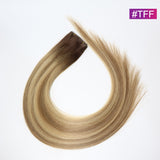 #TFF Straight Seamless Invisible Genius Weft 100% Human Remy Hair Hair Extensions Mix Color (50grams/pcs)x2 Total 100g