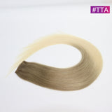 #TLQ Straight Seamless Invisible Genius Weft 100% Human Remy Hair Hair Extensions Mix Color (50grams/pcs)x2 Total 100g