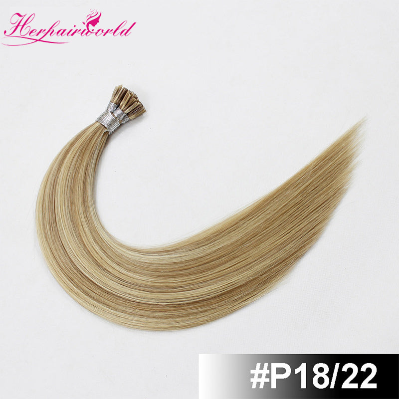 #P18/22 Stick Hair I Tip Remy Hair Extension Straight Mix Color (100pcs - 100g£©