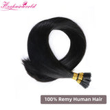 Light Color & Dark Color & Mix Color Stick Hair I Tip Remy Hair Extension Straight (100pcs - 100g£©