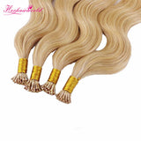Dark Color & Mix Color & Light Color Stick Hair I Tip Remy Hair Extension Body Wave (100pcs - 100g)