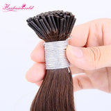 #4 Chocolate Brown Stick Hair I Tip Remy Hair Extension Body Wave Dark Color (100pcs - 100g£©