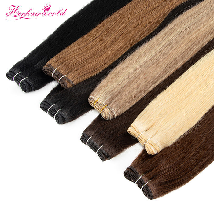 Mix Color/ Dark Color/ Light Color 100% Human Remy Hair Weft Straight (100Gram/Pcs)