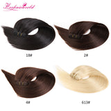Mix Color/ Dark Color/ Light Color 100% Human Remy Hair Weft Straight (100Gram/Pcs)