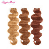 Mix Color/ Dark Color/ Light Color 100% Human Remy Hair Weft Body Wave (100Gram/Pcs)