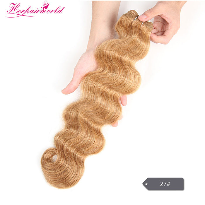 Mix Color/ Dark Color/ Light Color 100% Human Remy Hair Weft Body Wave (100Gram/Pcs)